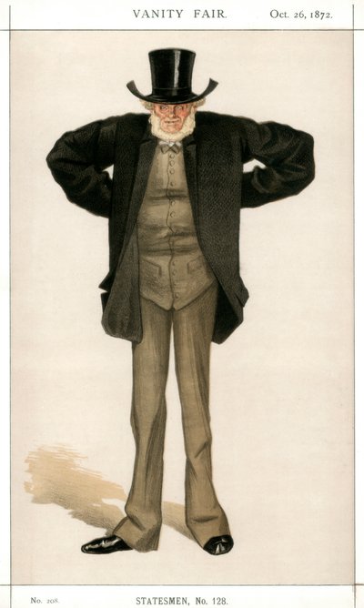 Newcastle on Tyne, Joseph Cowen, britský politik, 1872. od James Jacques Joseph Tissot