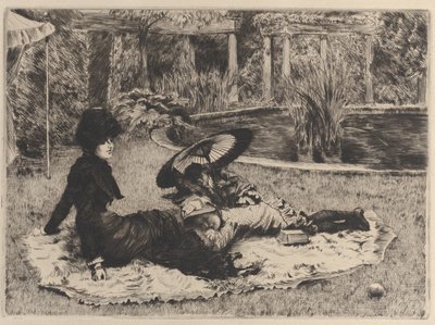 Na trávě, 1880. od James Tissot