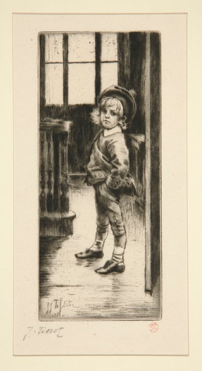 Sa Premi?re Culotte [První pár kalhot] od James Tissot