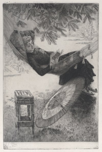 Houpací síť, 1880. od James Tissot
