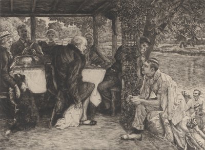 Podobenství o marnotratném synovi, č. IV: Vykrmené tele, 1882. od James Tissot