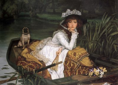 Mladá dáma ve člunu. od James Tissot