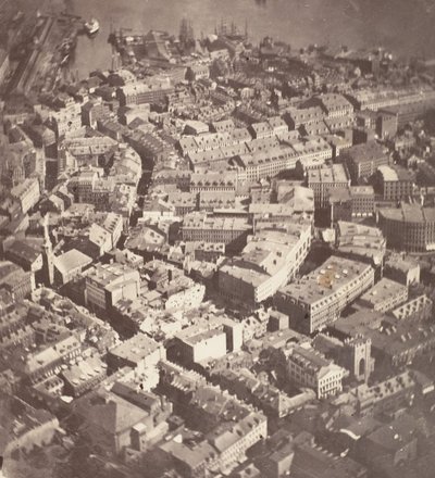 Boston, jak to vidí Orel a divoká husa, 1860. od James Wallace Black