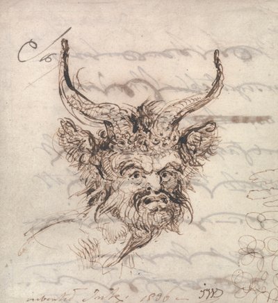 Satyrova hlava od James Ward