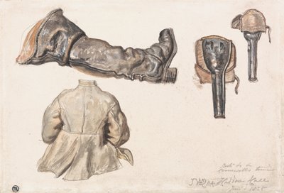 Boty atd. Cromwellův čas, Haddon Hall, 9. ledna 1825 od James Ward