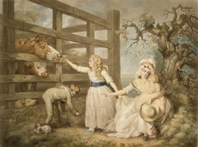 Compassionate Children, vyryl William Ward (1766-1826) 1793 od James Ward