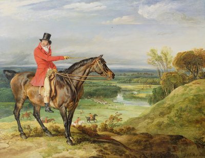 John Levett loví v parku ve Wychnor, Staffordshire od James Ward