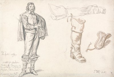 Studie po Portrétu Arthura Goodwina Anthonyho van Dycka od James Ward