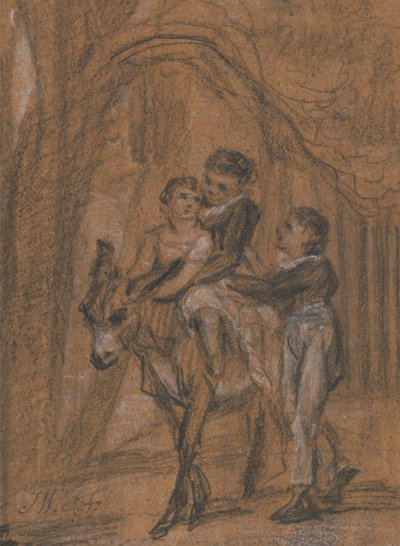 Studie pro olejomalbu Děti Theophila Levitta, Esquire. od James Ward