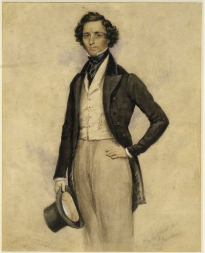 Portrét Felixe Mendelssohna Bartholdyho (Hamburg od James Warren Childe