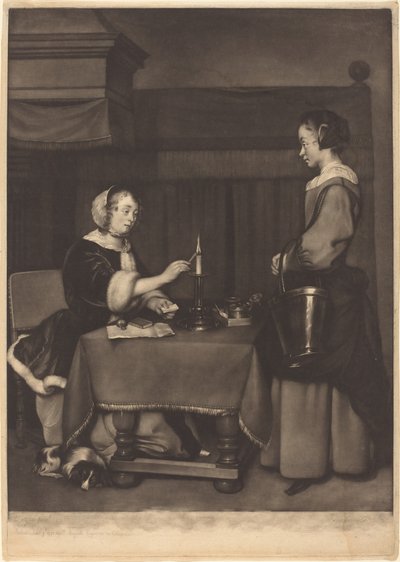 Korespondentka od James Watson after Gabriel Metsu