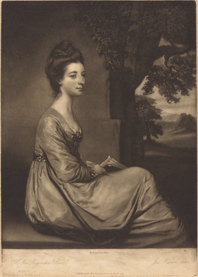Jemima hraběnka Cornwallisová od James Watson after Sir Joshua Reynolds