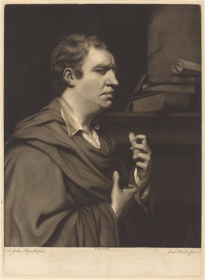 Samuel Johnson od James Watson after Sir Joshua Reynolds