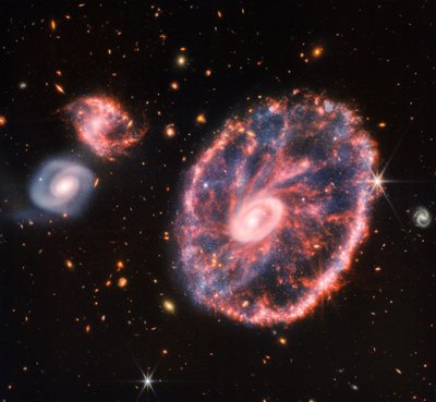 Galaxie Cartwheel (NIRCam a MIRI Composite Image) od James Webb Space Telescope (NASA)