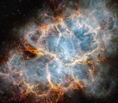 Krabí mlhovina (NIRCam a MIRI Image) od James Webb Space Telescope (NASA)