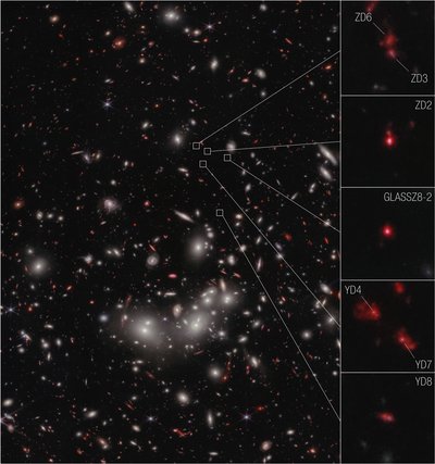 Galaxy Protocluster (obrázek NIRCam) od James Webb Space Telescope (NASA)