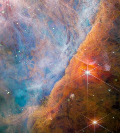 Orion Bar (obrázek NIRCam) od James Webb Space Telescope (NASA)