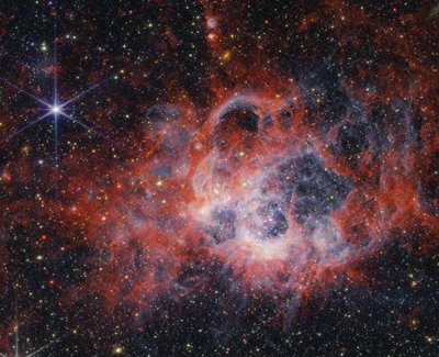 Nahlédnutí do chapadel NGC 604 pomocí teleskopu Webb NASA od James Webb Space Telescope (NASA)