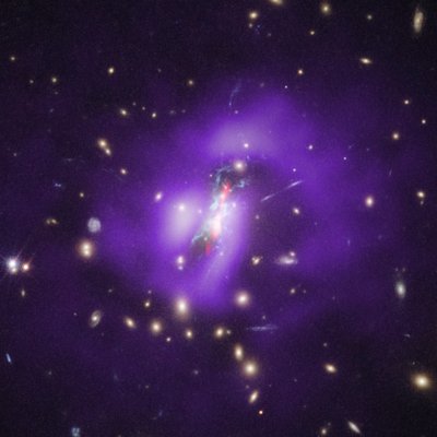 Kupy Phoenix (Hubble, Chandra, VLA) od James Webb Space Telescope (NASA)