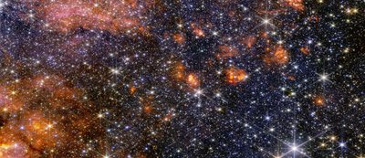 Sagittarius B2 (snímek z kamery NIRCam) od James Webb Space Telescope (NASA)
