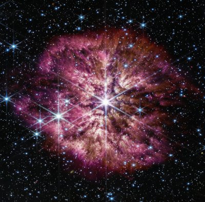 WR 124 (NIRCam a MIRI Composite Image) od James Webb Space Telescope (NASA)