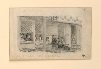 Interiér divadla od James Wells Champney