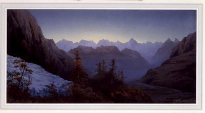 Svítání v Alpách od James Whittet Smith
