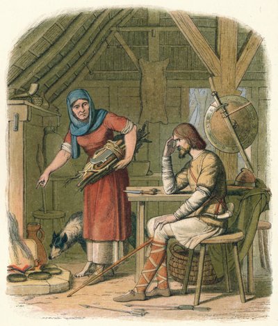 Alfred v chalupě v podzemí, c878 1864 od James William Edmund Doyle