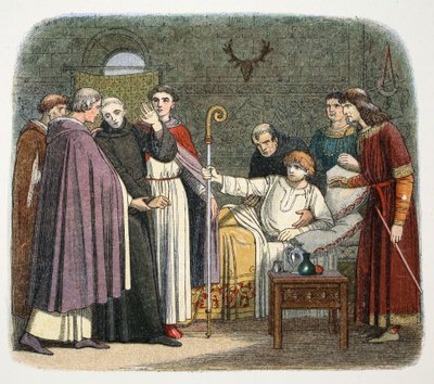 Anselm učinil arcibiskupem z Canterbury Williamem II., 1093 1864 od James William Edmund Doyle