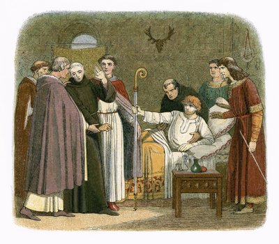 Anselm učinil arcibiskupem z Canterbury Vilém II od James William Edmund Doyle