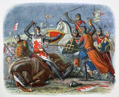 Smrt Simona de Montfort, bitva u Evesham, Worcestershire, 1265 1864. od James William Edmund Doyle