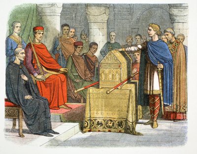 Harold II přísahá věrnost vévodovi Williamovi z Normandie, 1064 1864 od James William Edmund Doyle