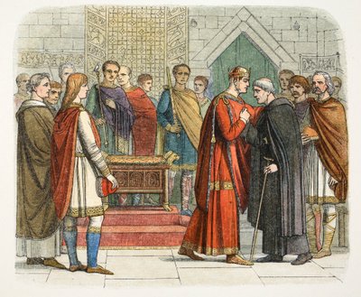 Král Vilém I. platí dvůr anglickým vůdcům, c1066 1864 od James William Edmund Doyle