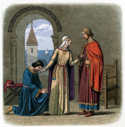 Na radu své matky, Eleonory Akvitánské, král Richard I od James William Edmund Doyle