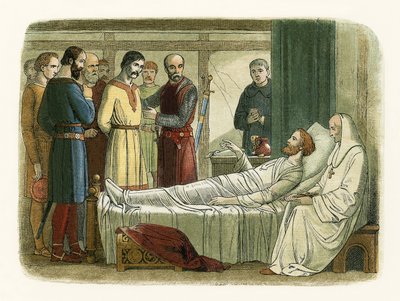 Richard omilostňuje lučištníka, který ho zastřelil od James William Edmund Doyle