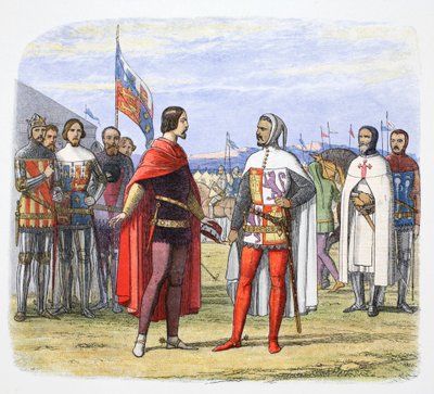 Černý princ vymáhá amnestii od Pedra Krutého, Španělsko, 1367 1864 od James William Edmund Doyle