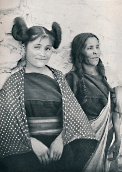 Dívka Arizona Hopi a její matka, 1912 od James and Pierce
