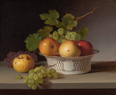 Ovocné zátiší s čínským exportním košem od James the Elder Peale