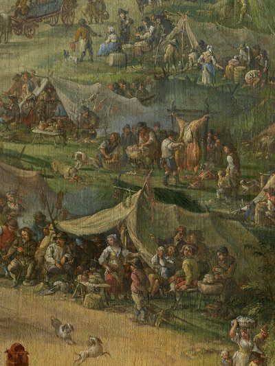 Detail kopání Gentského kanálu (olej na plátně) od Jan Anton Garemyn