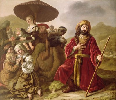 Jákob hledající Ezauovo odpuštění od Jan (1620-76) Victors