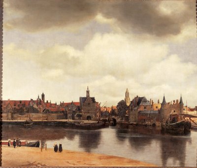 Pohled na nizozemský Delft po požáru (olej na plátně) od Jan (1632-75) Vermeer