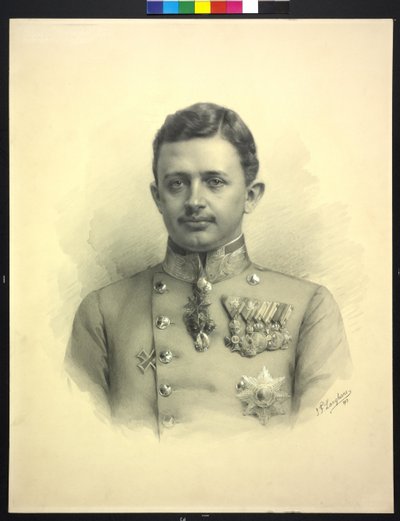 Rakouský císař Karel I. od Jan (studio of) Langhans