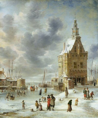 Městská brána Hoorn od Jan Abrahamsz. Beerstraten