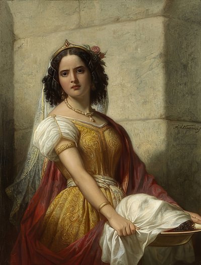 Salome s hlavou Jana Křtitele. Kolem roku 1861 od Jan Adam Janszoon Kruseman