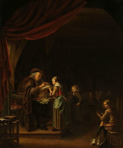 Školník od Jan Adriaensz. van Staveren (copy after)