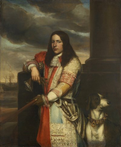 Nizozemsky: Engel de Ruyter (1649-83). Viceadmirál, syn Michiela Adriaenze de Ruytera Portrét Engela de Ruytera od Jan Andrea Lievens