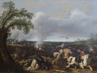 Švédský král Gustav II Adolf v bitvě u Lützen 16. listopadu 1632 od Jan Asselijn