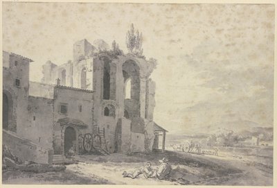 Římské ruiny od Jan Asselijn