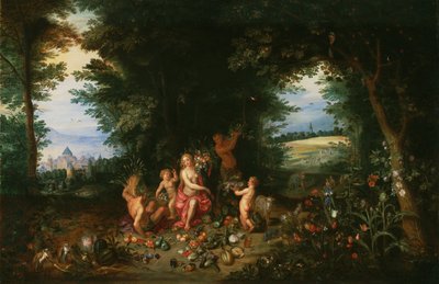 Landschaft mit Ceres (Allegorie der Erde) von Jan & Balen Hendrik van (1575-1632) Brueghel