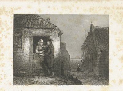 Volendamský pár od Jan Baptist Tetar van Elven